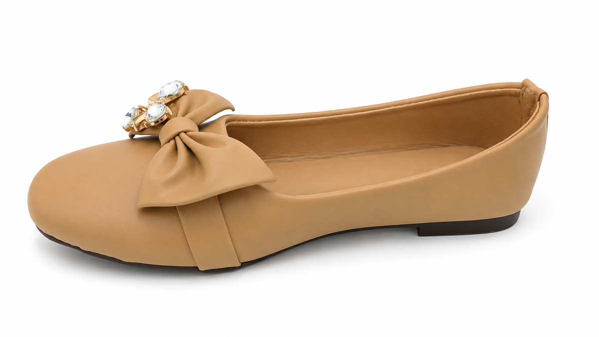 Women's Bow Crystal Embellished Casual Flats
