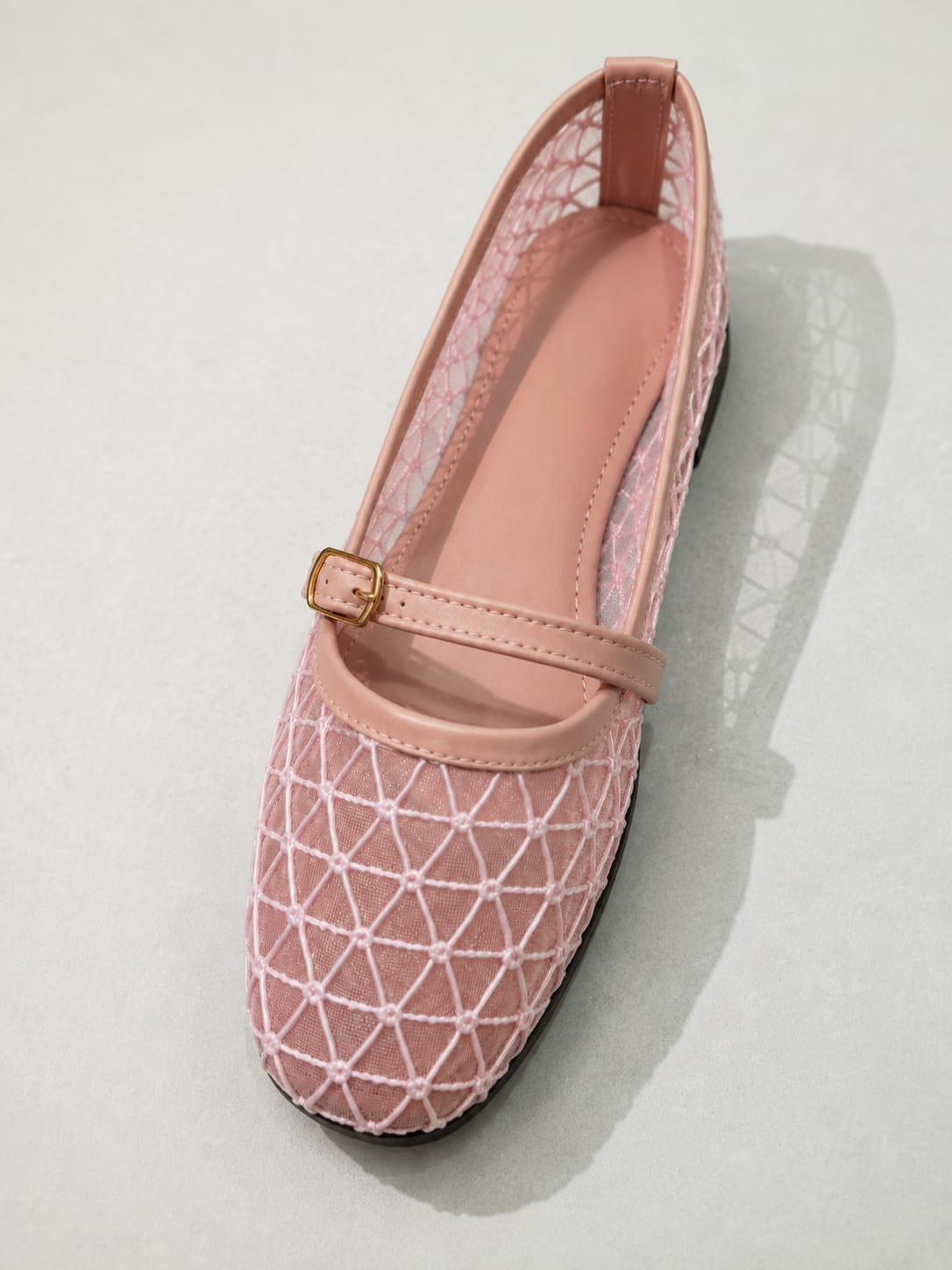Women's Mesh Buckle Strap Flats β Lightweight Casual Shoes