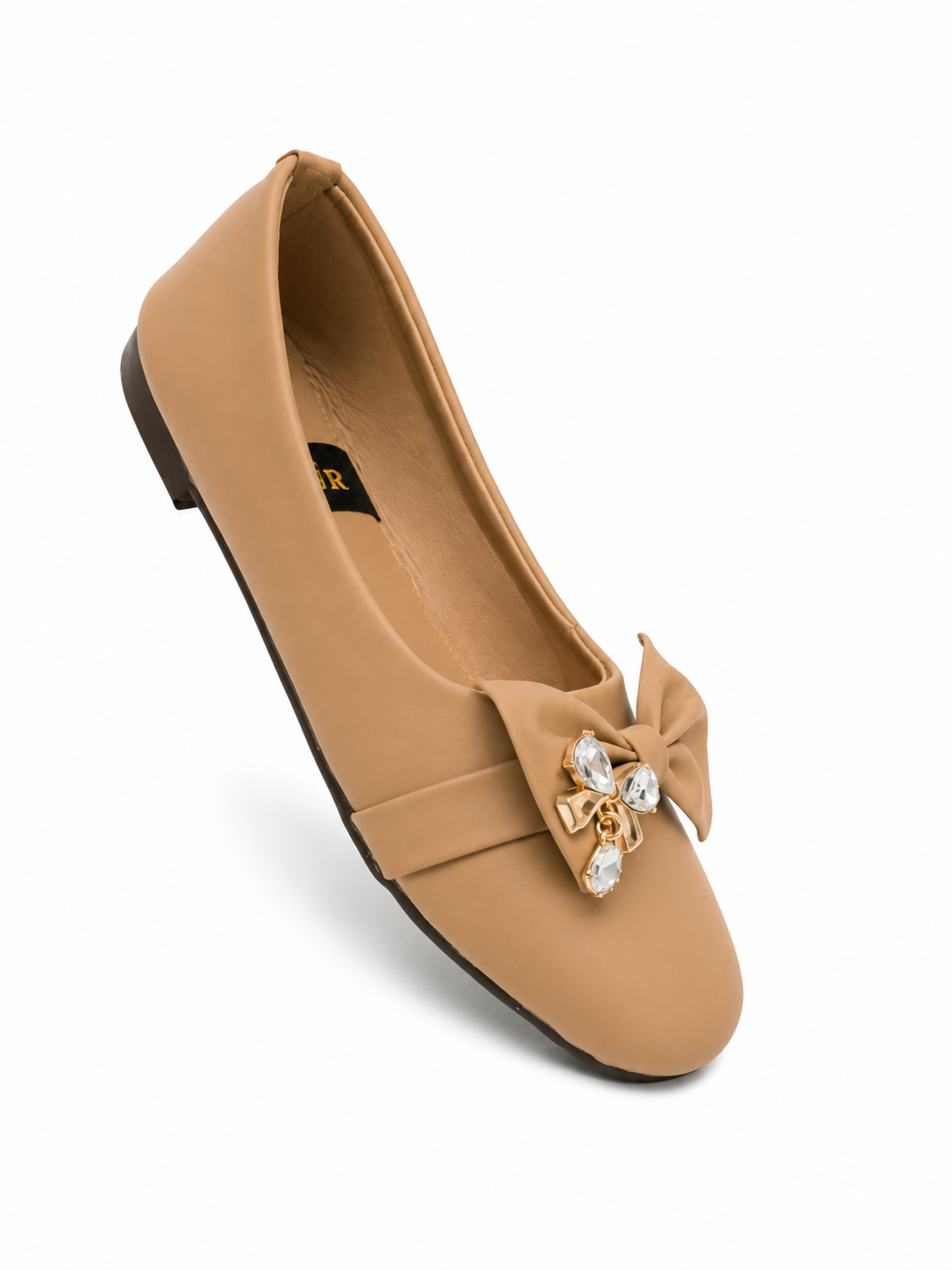 Women's Bow Crystal Embellished Casual Flats