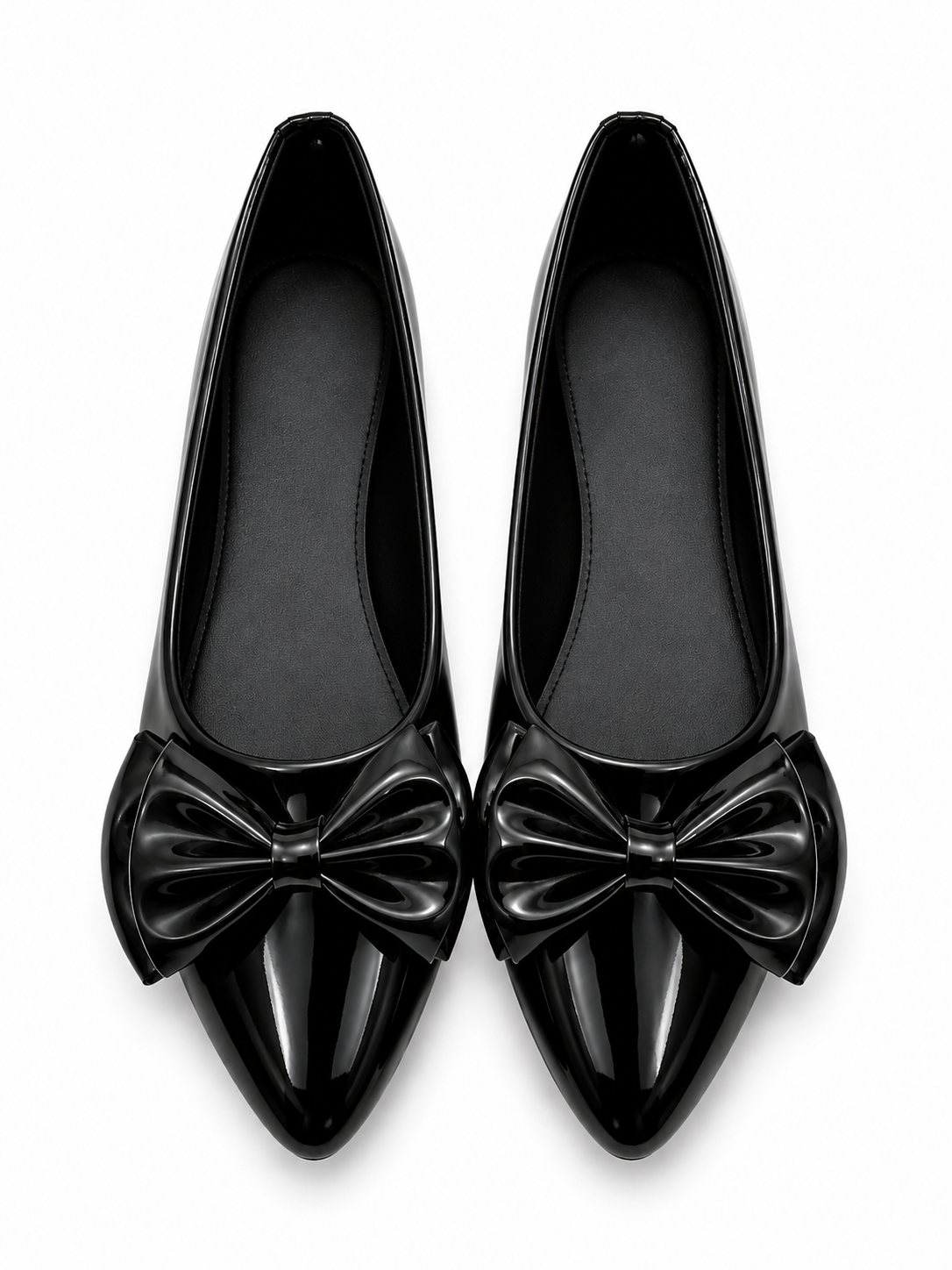 Elegant Bow Pointed Toe Women's Ballet Flats