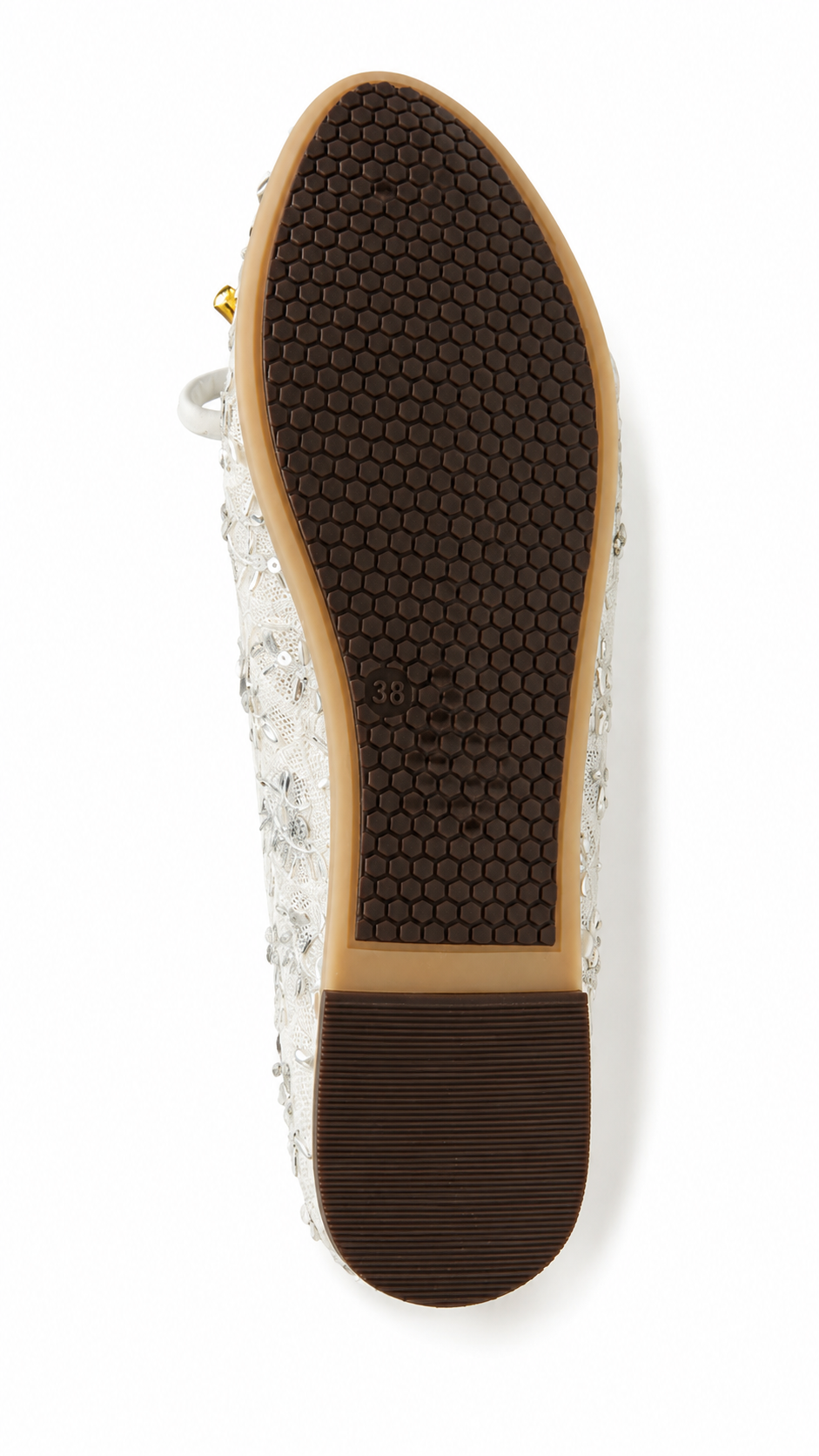Elegant Lace Embroidered Women's Ballet Flats