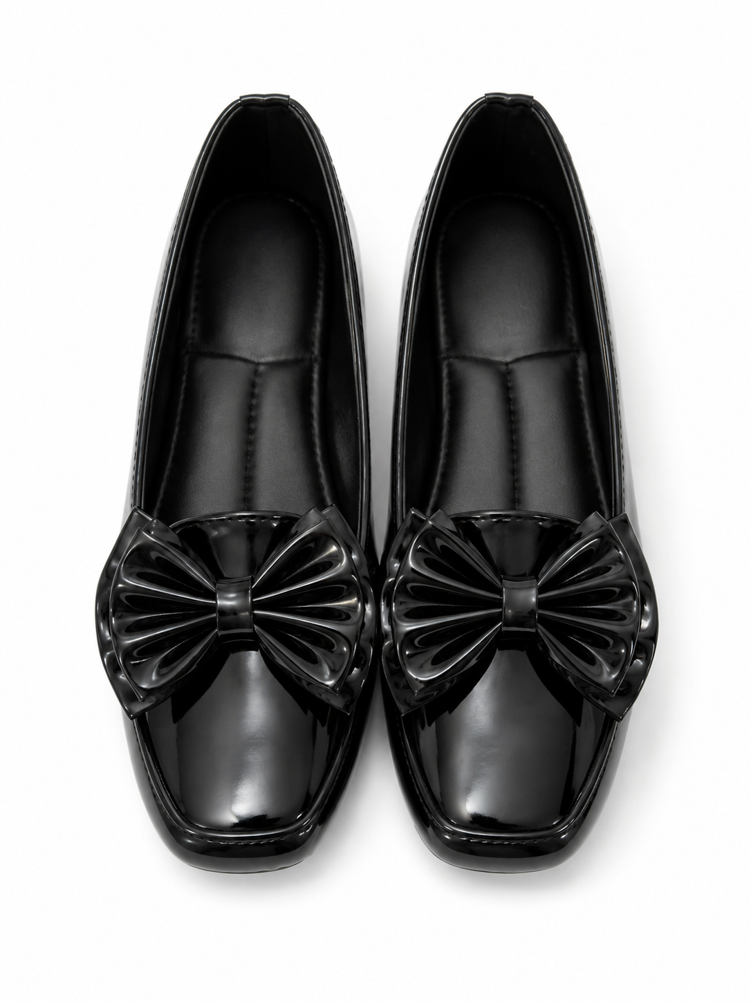 Elegant Bow Women's Patent flat Loafers