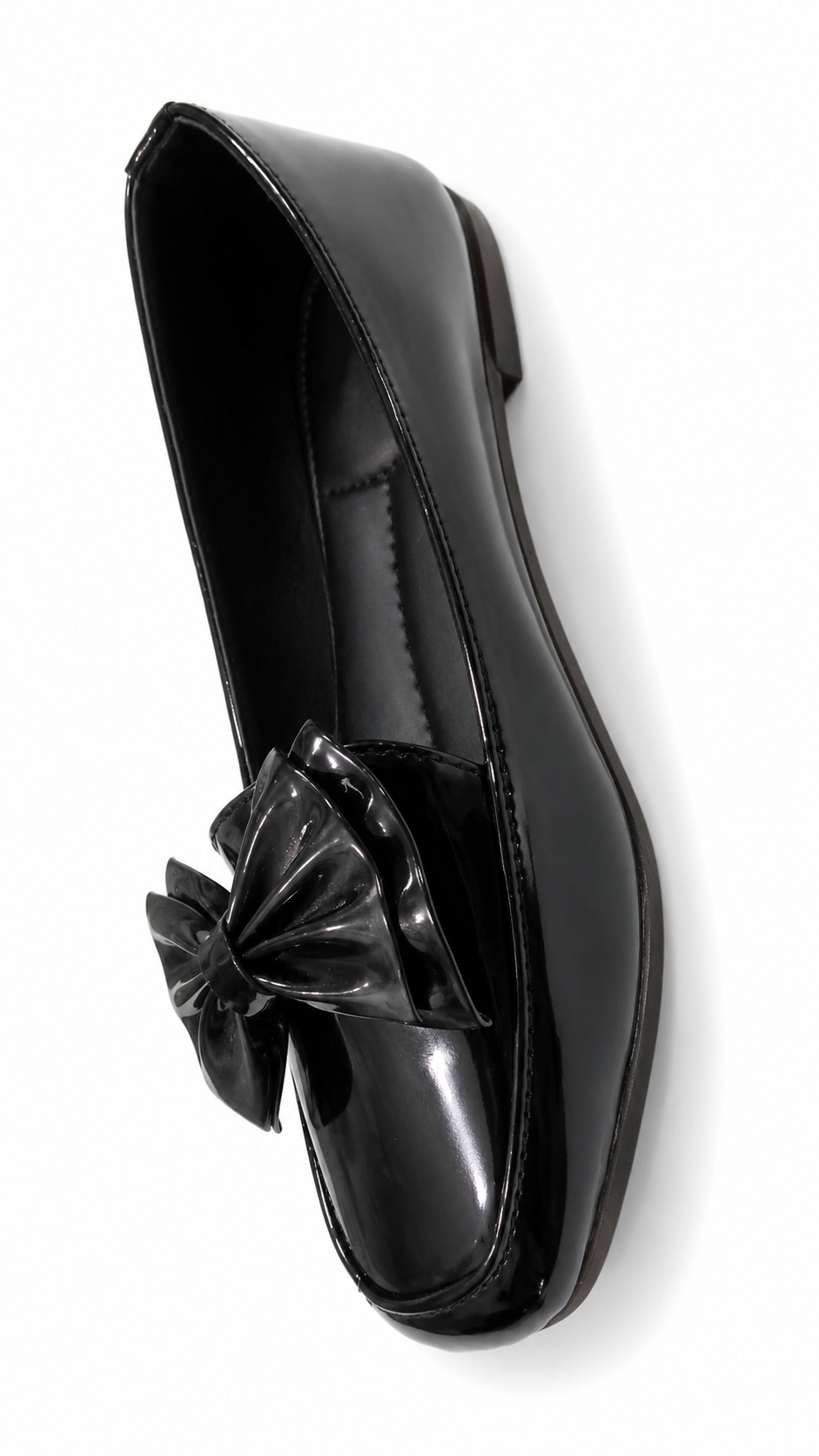 Elegant Bow Women's Patent flat Loafers