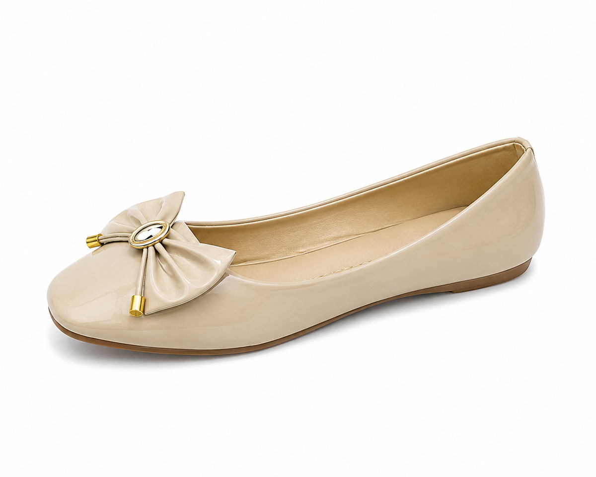 Women's Bow Flat Shoes – Soft Comfort Casual Pumps